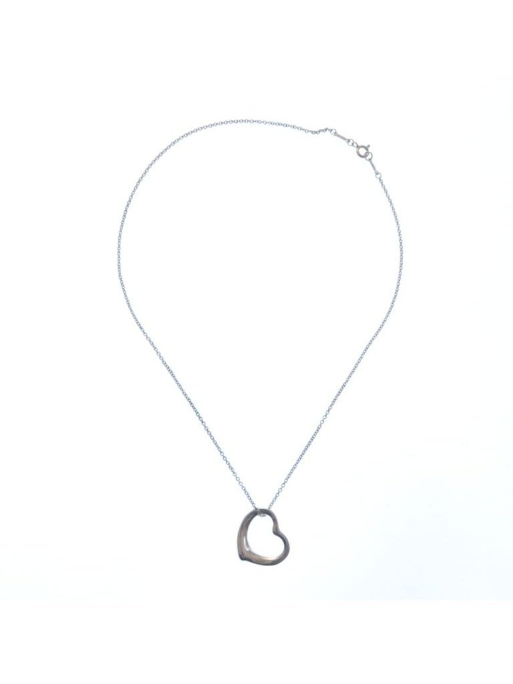 Tiffany & Co Open Heart NC Silver Necklace